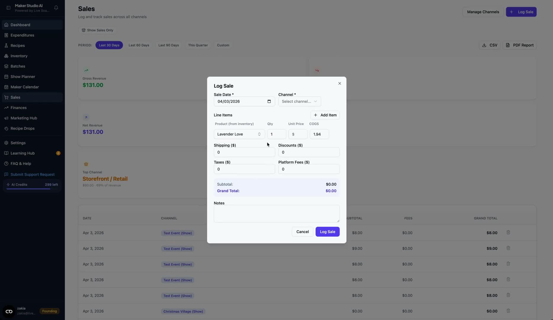 Sales: Track Revenue across all channels